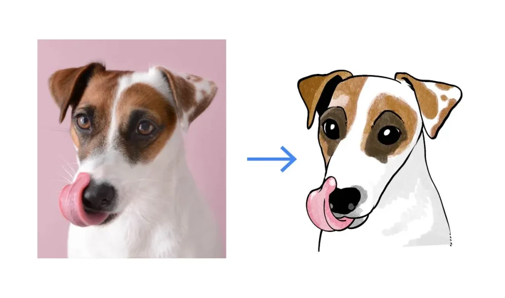 「うちの子」に似ないのはなぜ?プロが教える「観察チェックリスト」と「愛のデフォルメ」のコツ
【STEP 2】チャームポイントは「2倍」のルールで描く
1.左右非対称な模様
「右目だけにあるぶち模様」や「額だけの白い線」は、本物より少し大きく、ハッキリ描く。