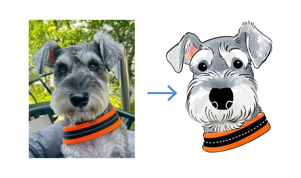 「うちの子」に似ないのはなぜ?プロが教える「観察チェックリスト」と「愛のデフォルメ」のコツ
【STEP 2】チャームポイントは「2倍」のルールで描く
寝癖のようなハネ毛、耳の長い飾り毛。1箇所だけ「ここ!」と決めて目立たせる。