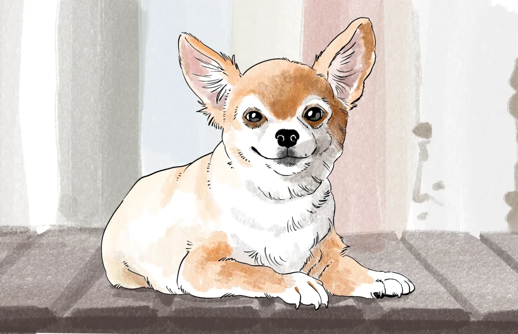 「うちの子」に似ないのはなぜ?プロが教える「観察チェックリスト」と「愛のデフォルメ」のコツ
【実践例】同じ犬種でもこんなに違う!(Before/After)
一般的な「チワワ」の描き方